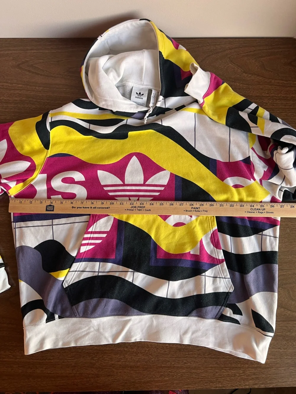 Adidas Originals Catalog AOP Trefoil Graphic Hoodie Multicolor XL FM1566 Retro